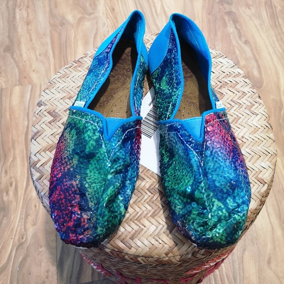 Colorful snake pattern slip on flat - Picture 6 of 7